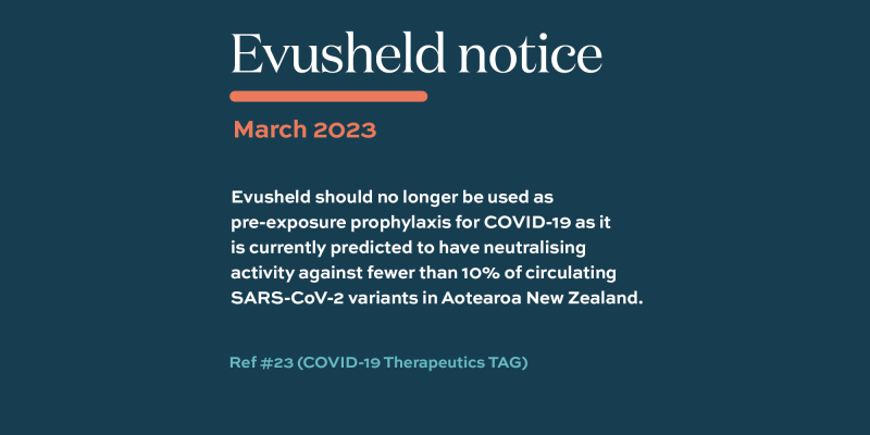 Evusheld notice